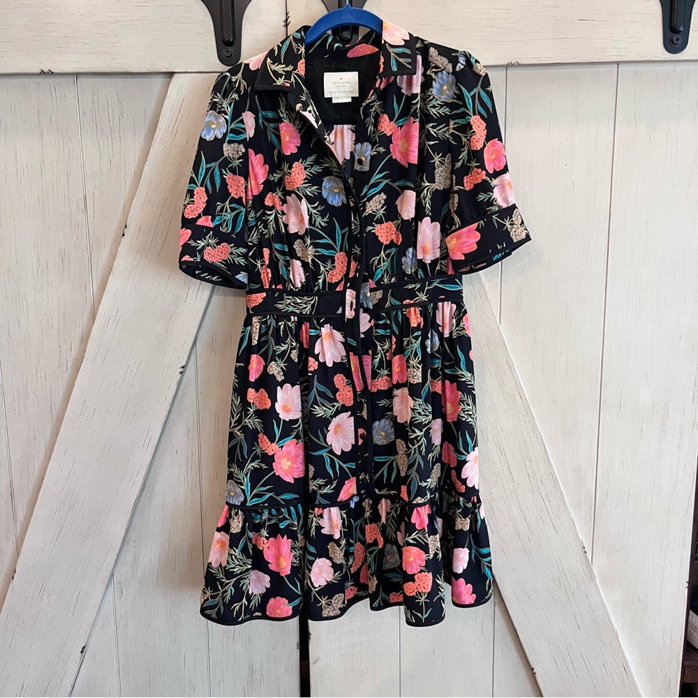 kate spade Floral Blossom Print with Pockets Size 6